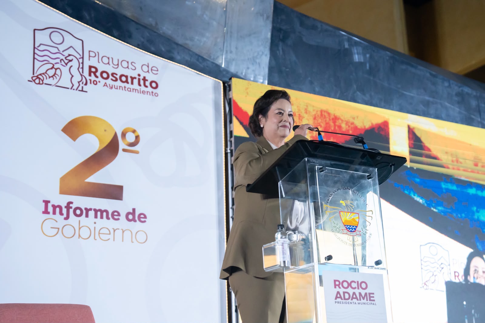 &iexcl;Unidad y Resultados! Presenta Roc&iacute;o Adame su Segundo Informe de Gobierno en Playas de Rosarito