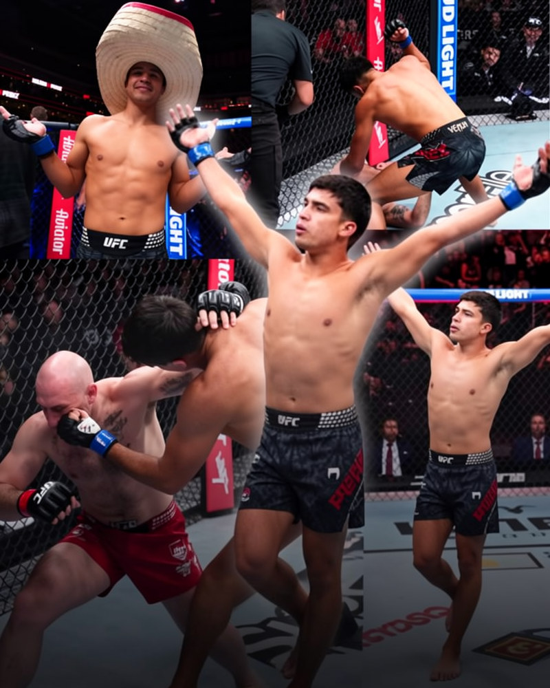 &iexcl;Orgullo Bajacaliforniano! Logra Cristian &ldquo;Puas&rdquo; P&eacute;rez espectacular debut con nocaut en la UFC